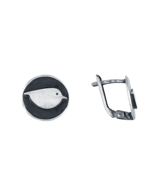 Sudraba auskari "putns"