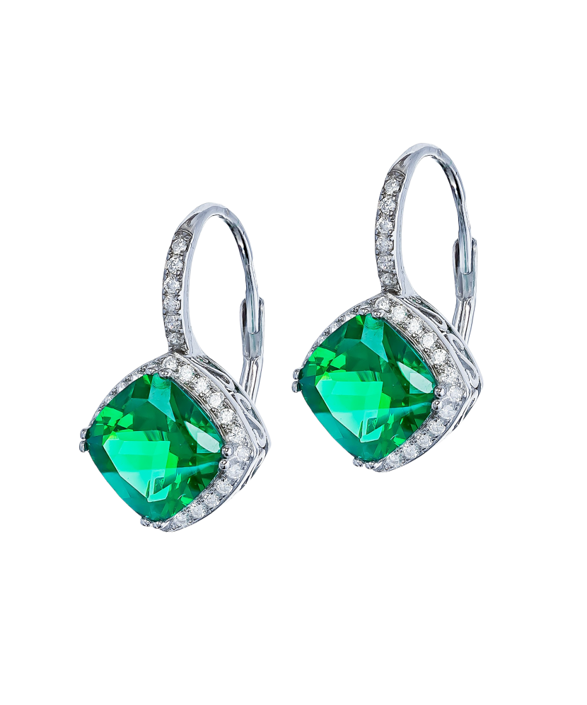 Sudraba auskari ar cirkoniem - Goldinga