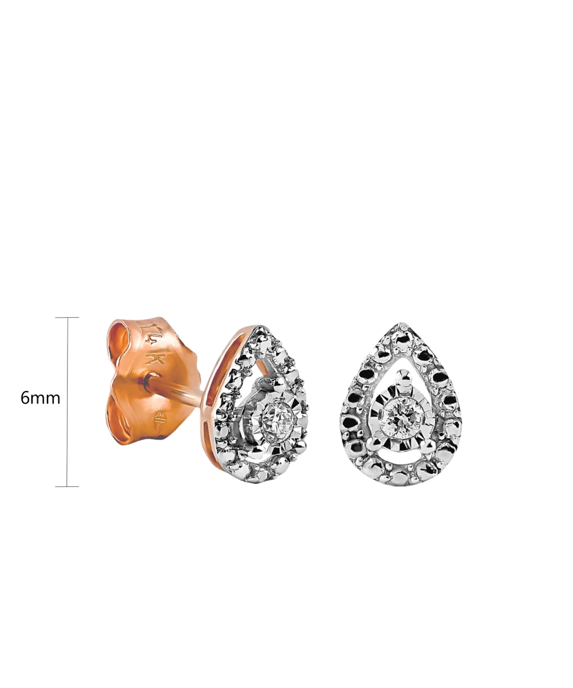 Zelta auskari ar briljantiem - Goldinga