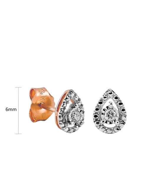 Zelta auskari ar briljantiem - Goldinga