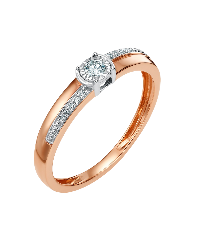 Zelta gredzens ar briljantu - Goldinga