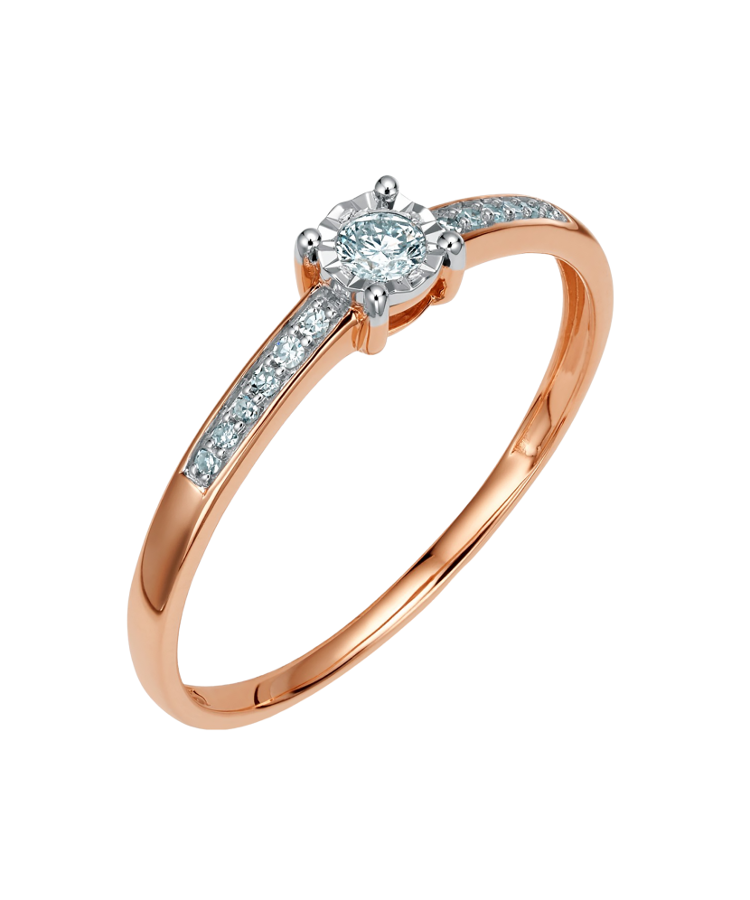 Zelta gredzens ar briljantiem - Goldinga