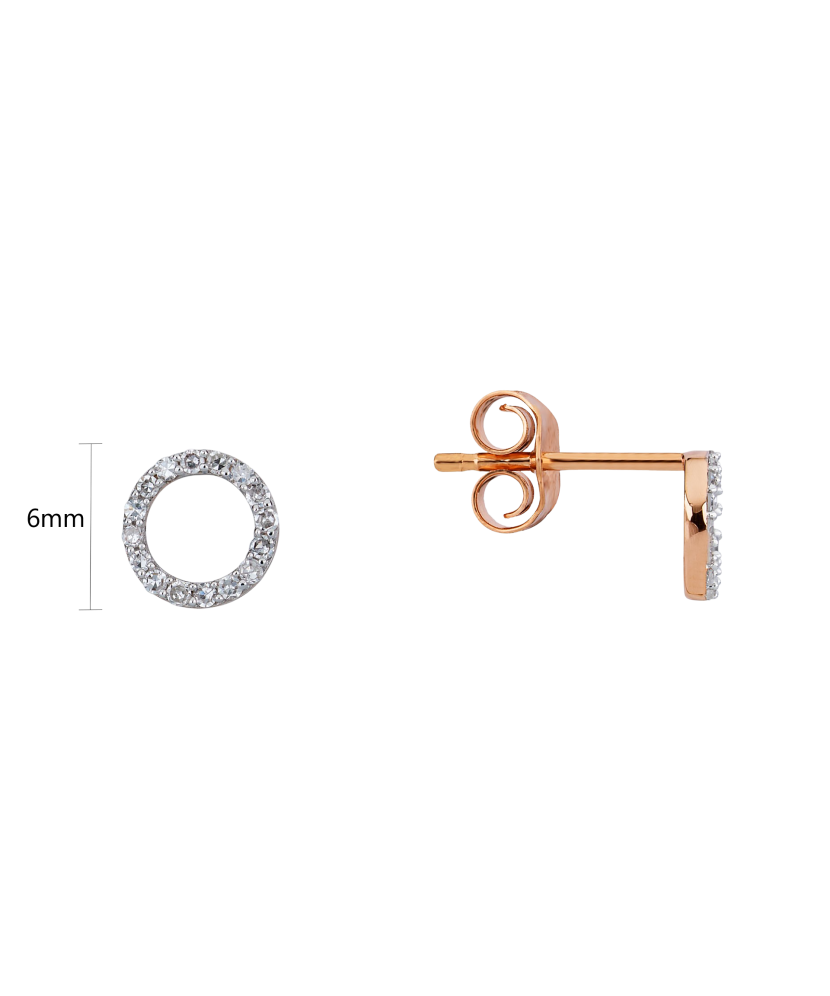 Zelta auskari ar briljantiem - Goldinga