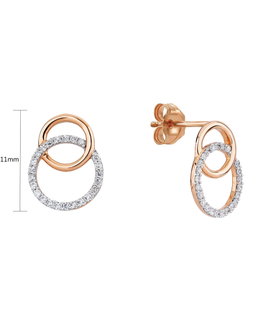 Zelta auskari ar briljantiem - Goldinga