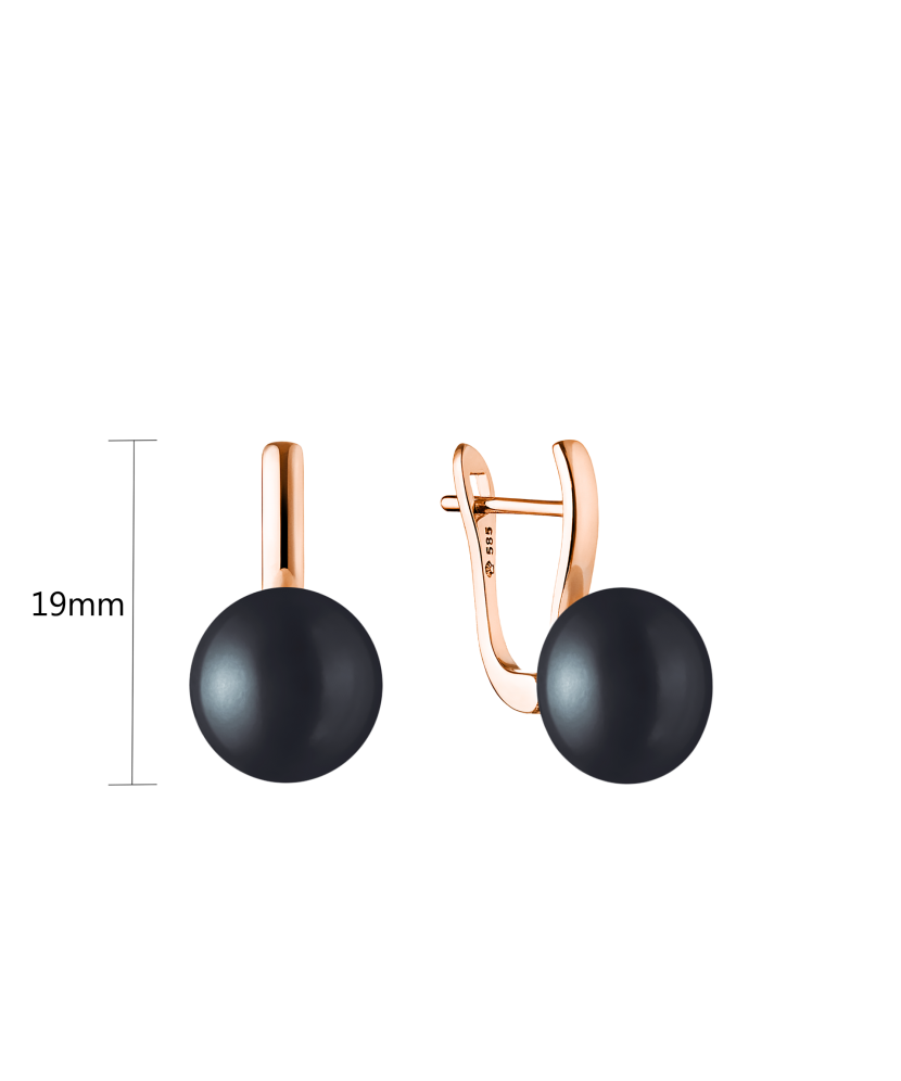 Zelta auskari ar pērlēm - Goldinga