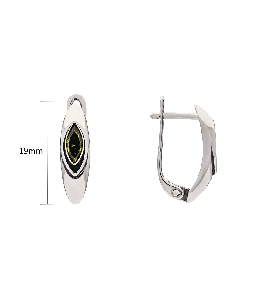 Sudraba auskari ar cirkoniju - Goldinga