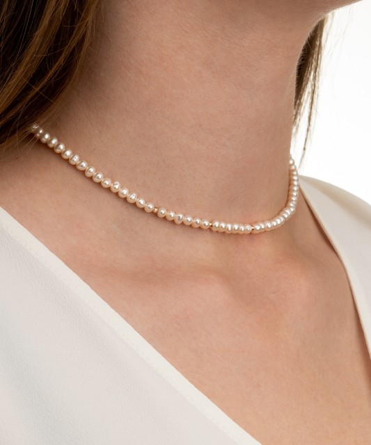 Pērļu kaklarota Ar Zeltu - Goldinga