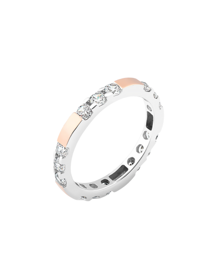 Apzeltīts sudraba gredzens ar cirkonijiem