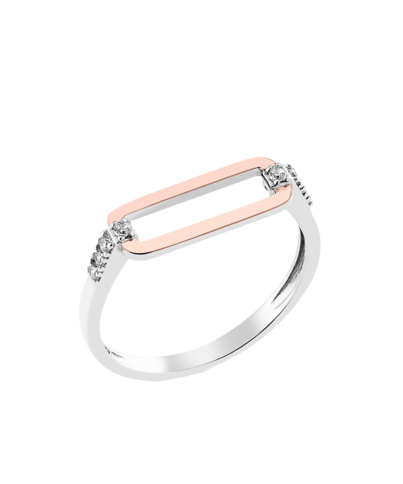 Apzeltīts sudraba gredzens ar cirkonijiem