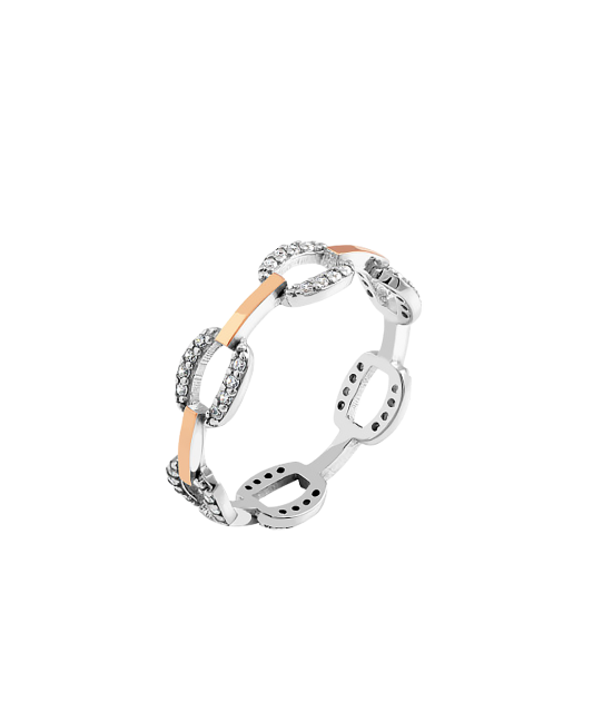 Apzeltīts sudraba gredzens ar cirkonijiem