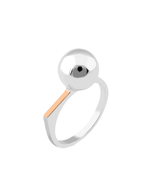 Apzeltīts sudraba gredzens