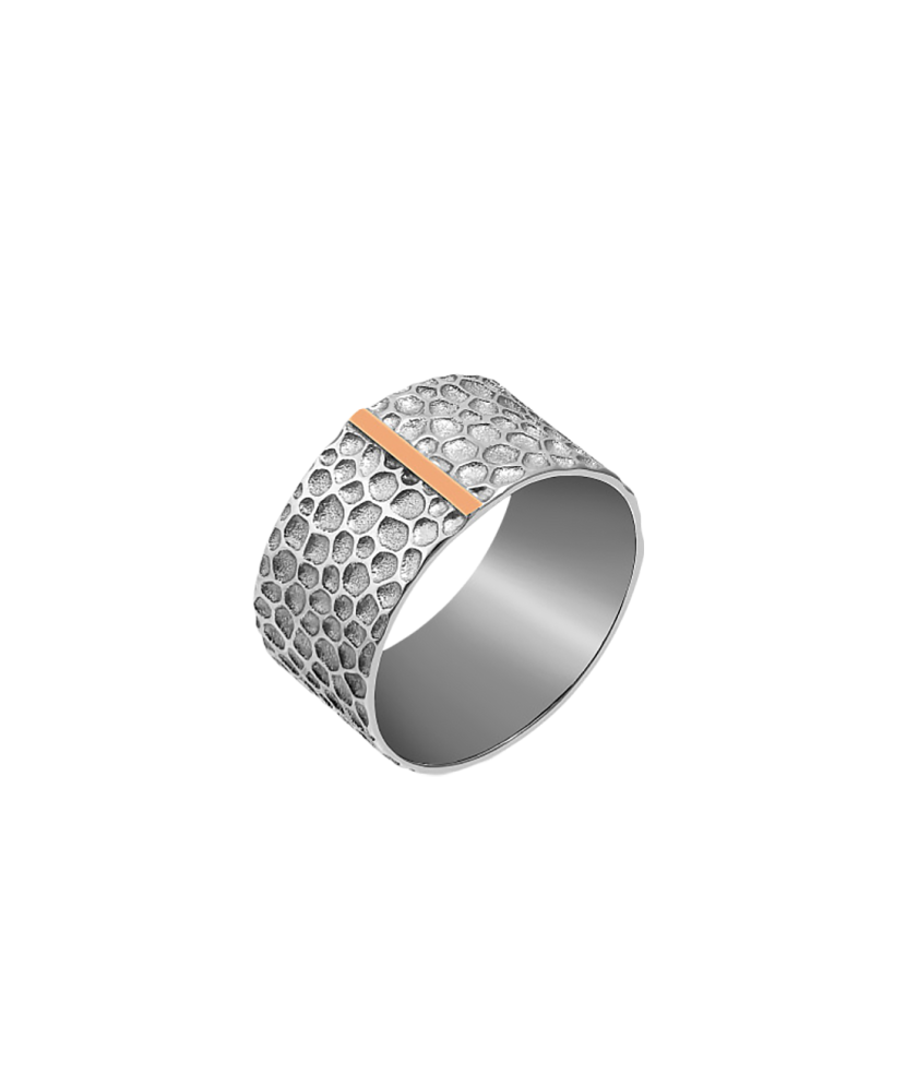 Apzeltīts sudraba gredzens