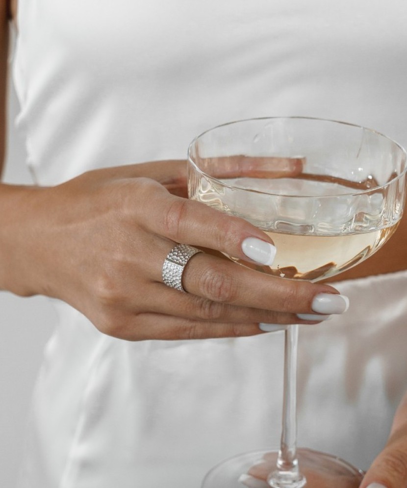 Apzeltīts sudraba gredzens