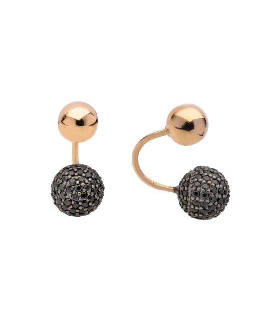 Золотые серьги с цирконами