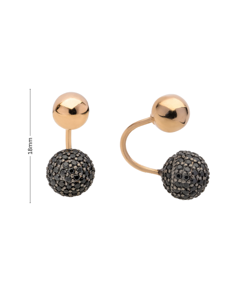 Zelta auskari ar cirkonijiem - Goldinga