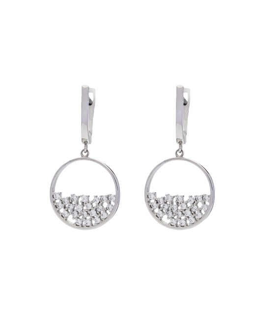 Sidabriniai auskarai su cirkoniais  - Goldinga