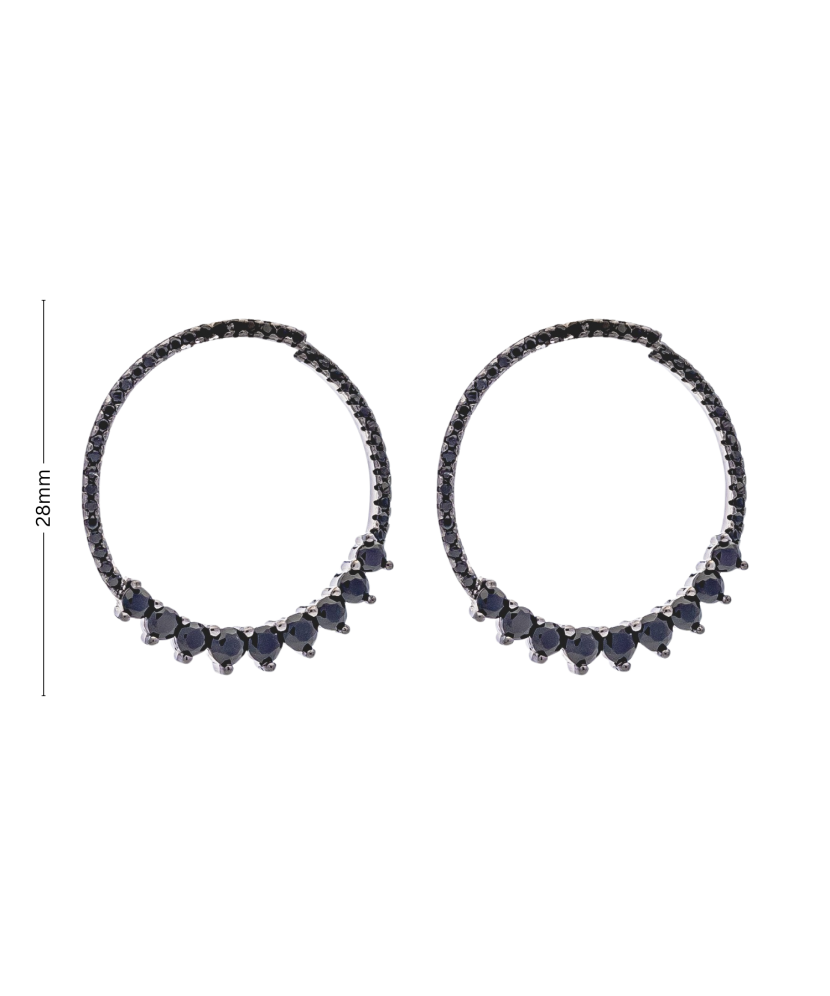 Sidabriniai auskarai su cirkoniais  - Goldinga