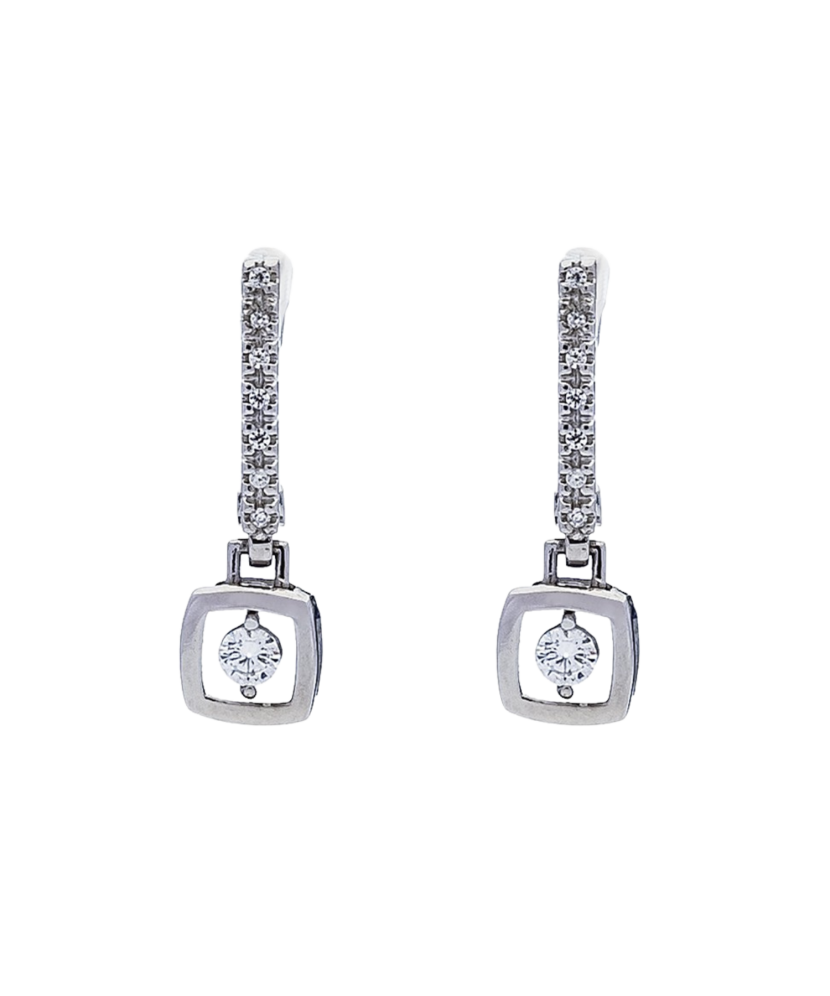 Sudraba auskari ar cirkonijiem - Goldinga