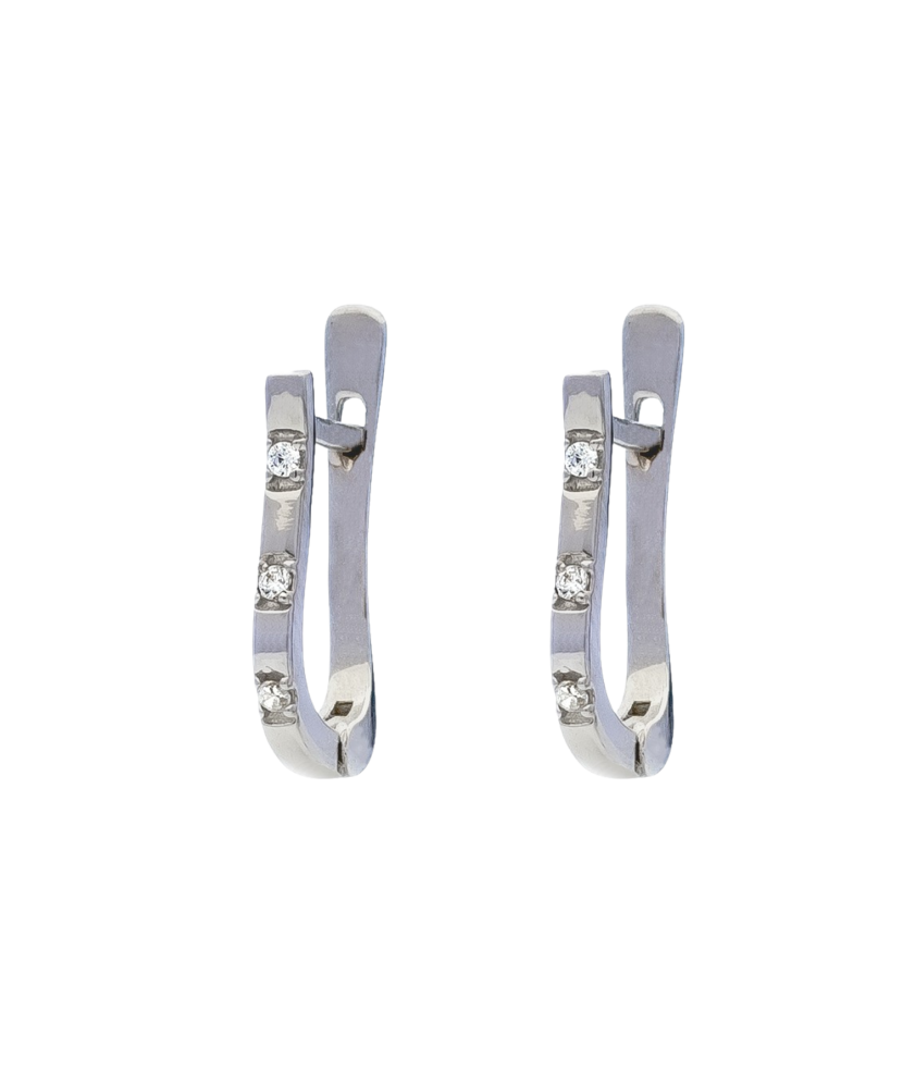 Sudraba auskari ar cirkonijiem - Goldinga