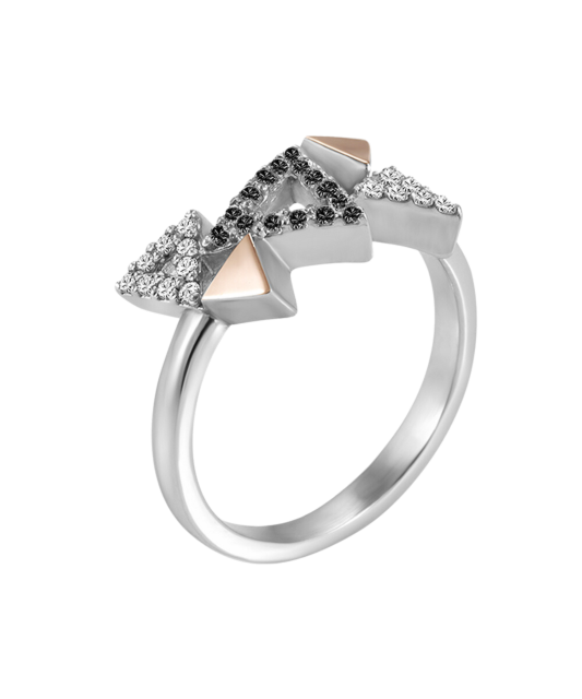 Apzeltīts sudraba gredzens ar cirkonijiem - Goldinga