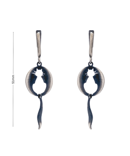 Sudraba auskari "Kaķis" - Goldinga