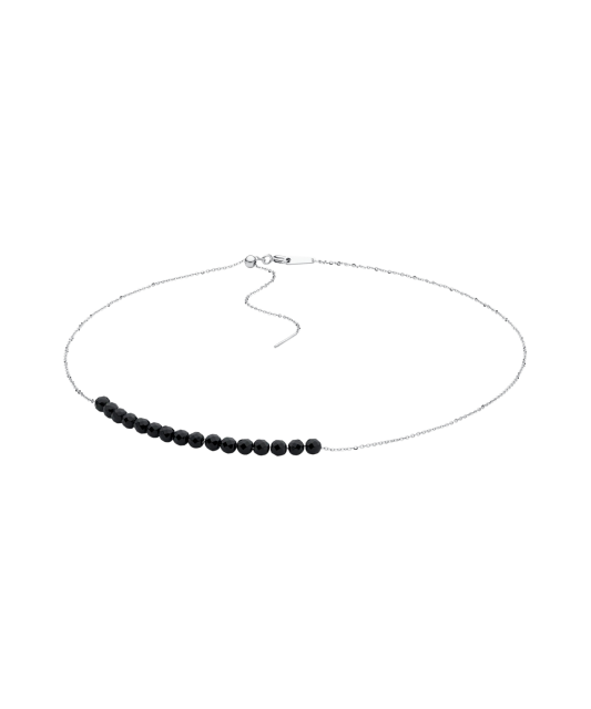 sudraba ķēdīte ar oniksiem - Goldinga