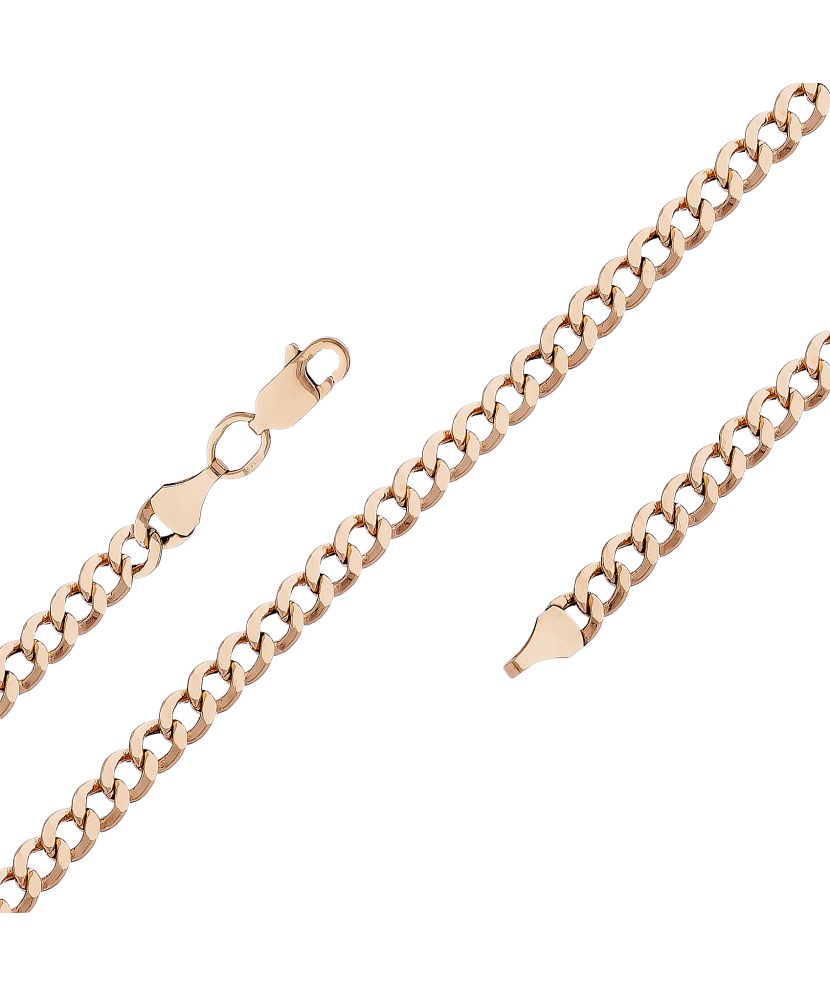 Zelta ķēdīte "Curb" 5.1mm - Goldinga