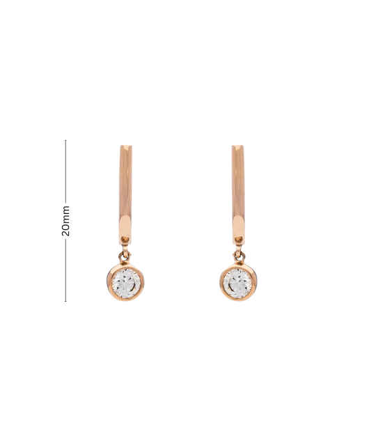 Auksiniai auskarai su cirkoniais  - Goldinga