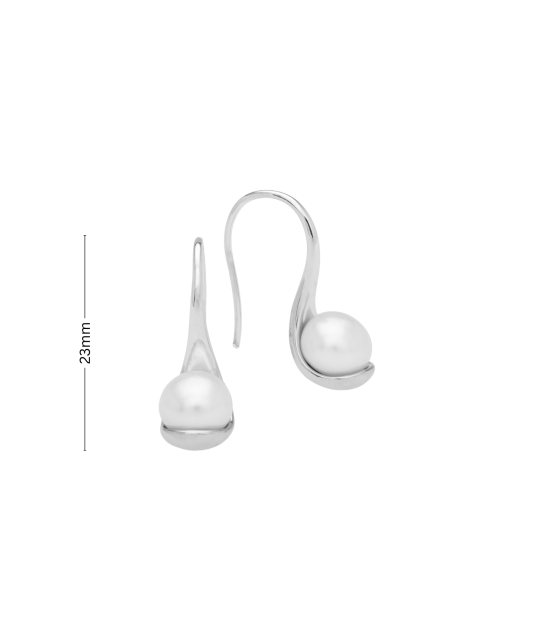 Sudraba auskari Ar Pērlēm - Goldinga