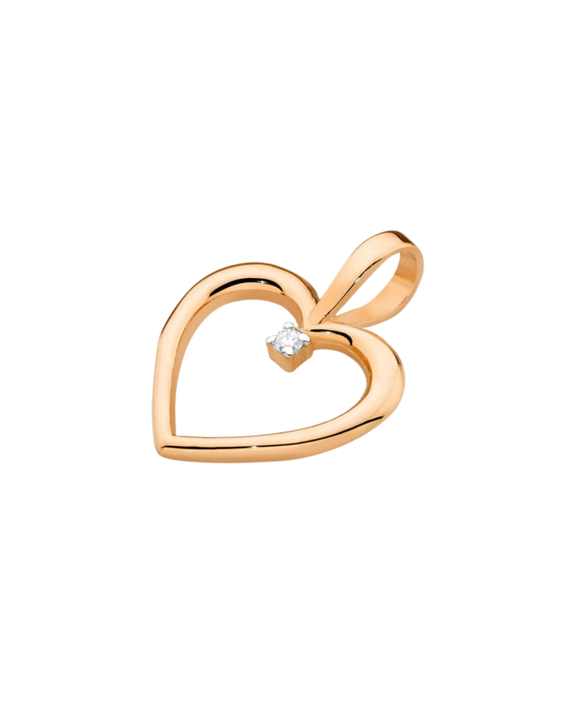 Zelta kulons ar briljantu "Sirds" - Goldinga