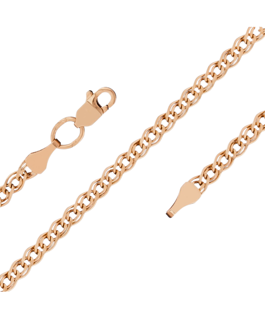 Zelta ķēdīte "Mona Liza" 3mm - Goldinga