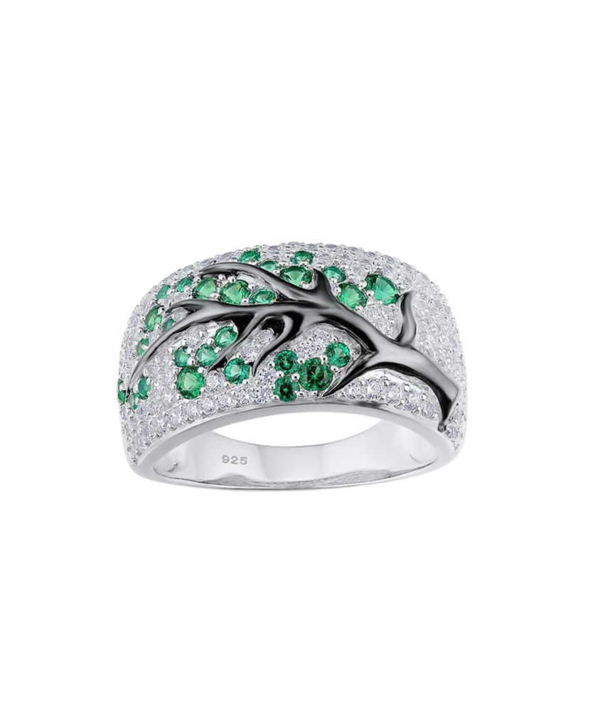 Sudraba gredzens ar cirkonijiem