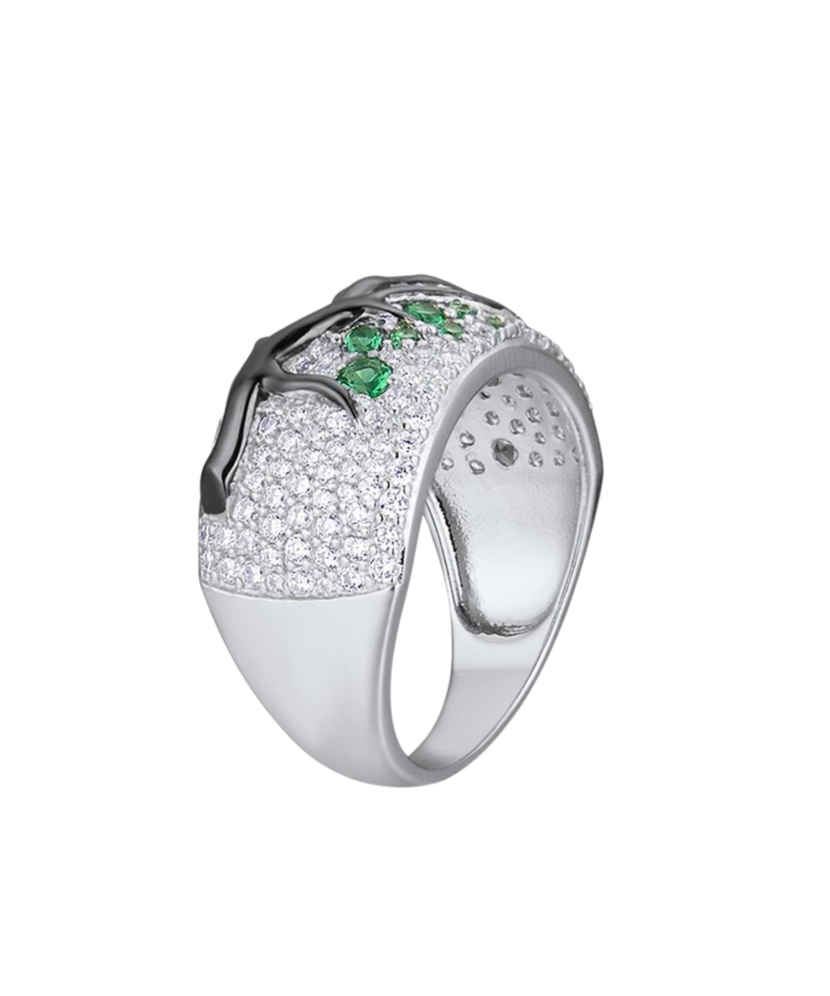 Sudraba gredzens ar cirkonijiem