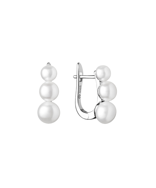 Sudraba auskari ar dabīgām pērlēm - Goldinga