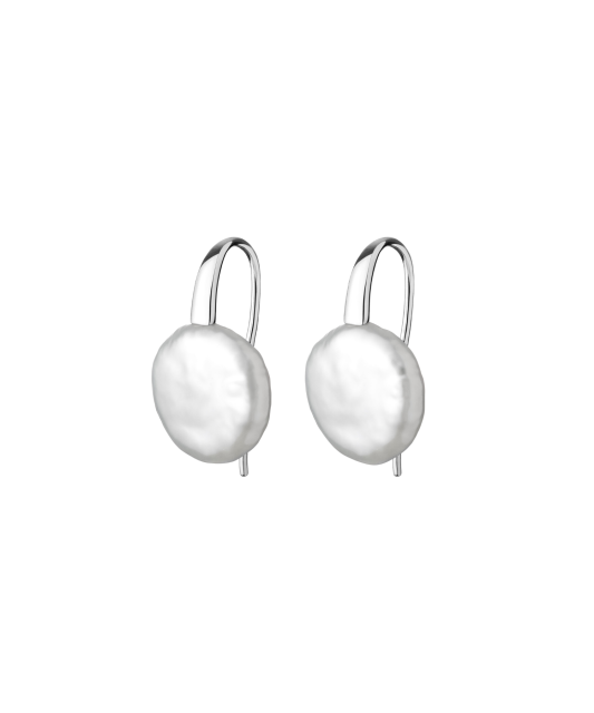 Sudraba Auskari Ar Dabīgo Pērli - Goldinga