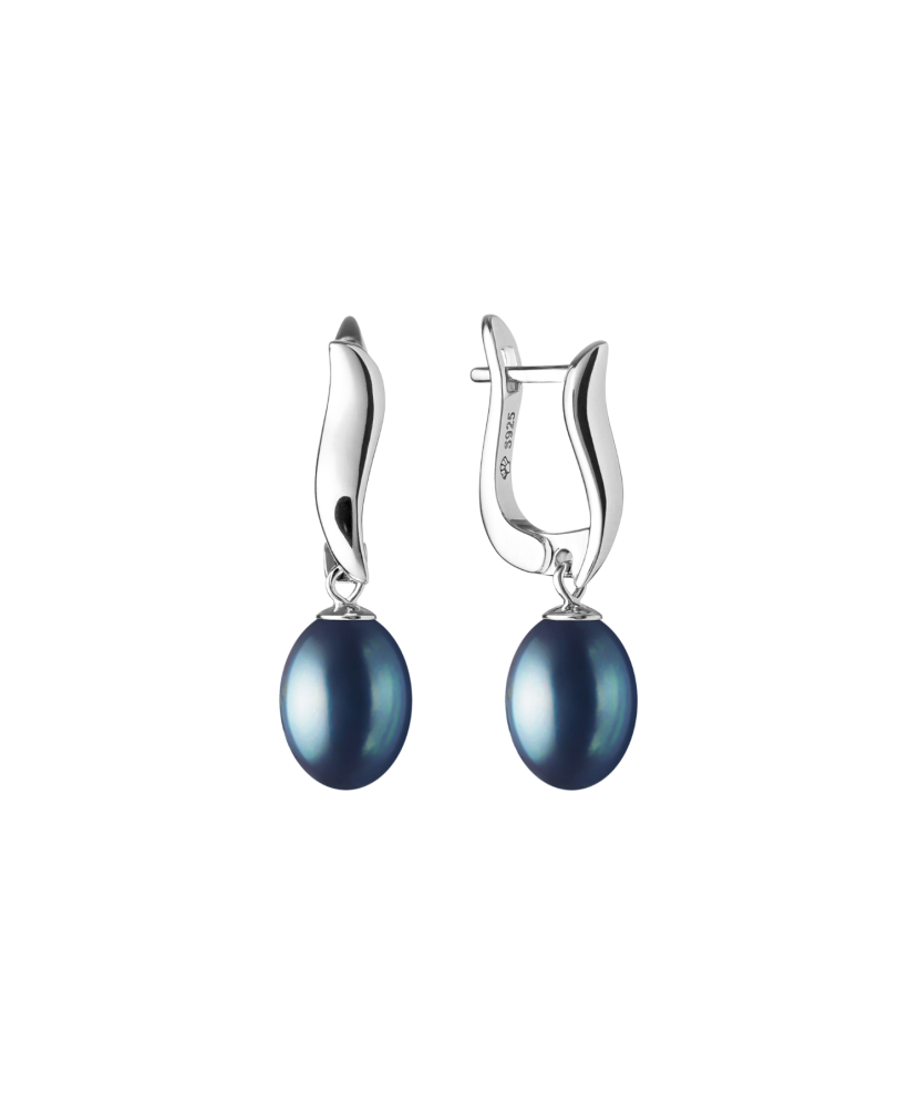 Серьги из серебра с жемчугом