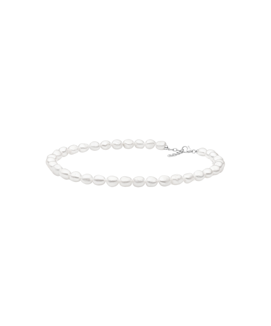 Жемчужное Колье с серебром