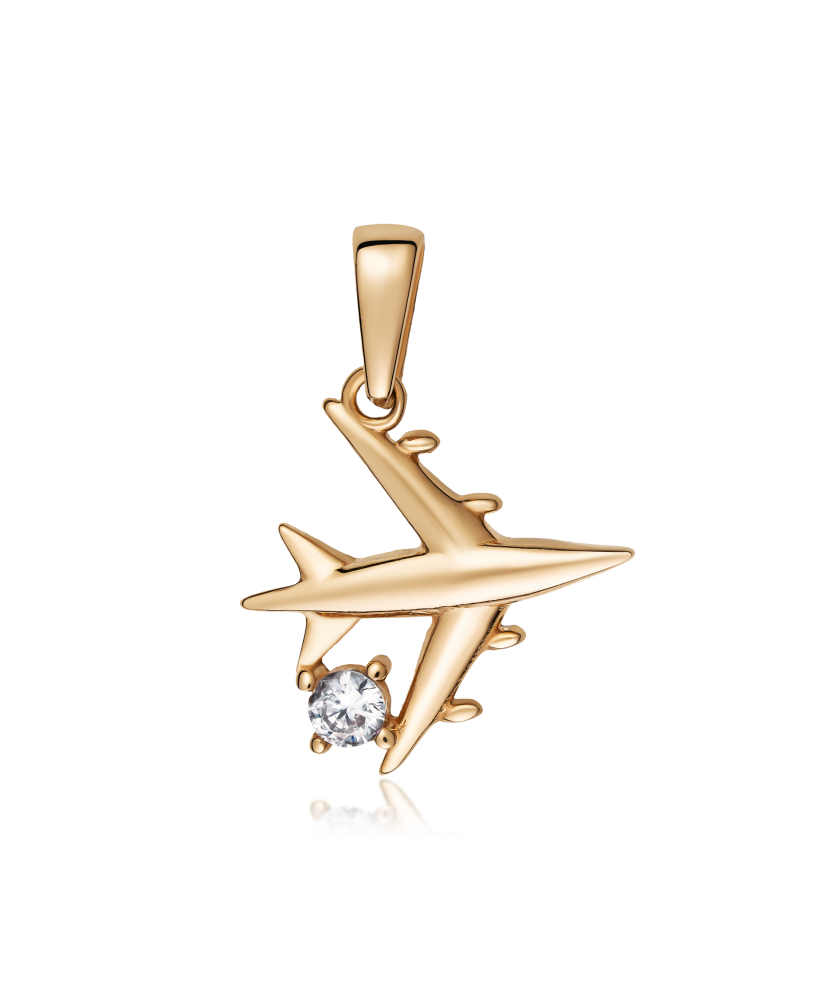 Zelta piekariņš ar cirkonijiem