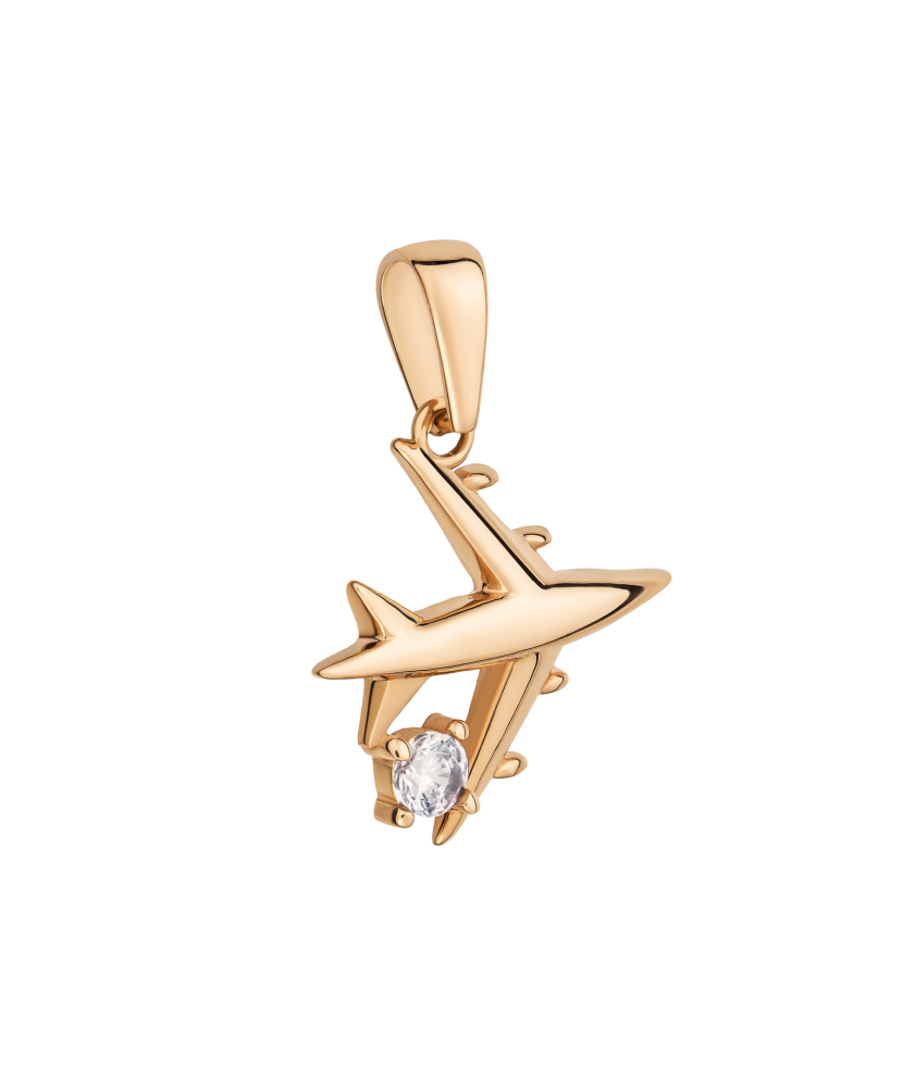 Zelta piekariņš ar cirkonijiem