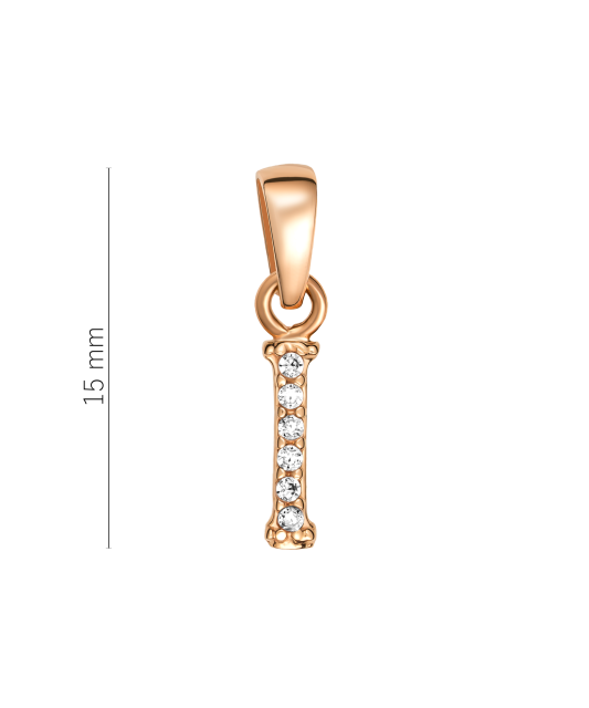 Zelta piekariņš ar cirkonijiem, I burts