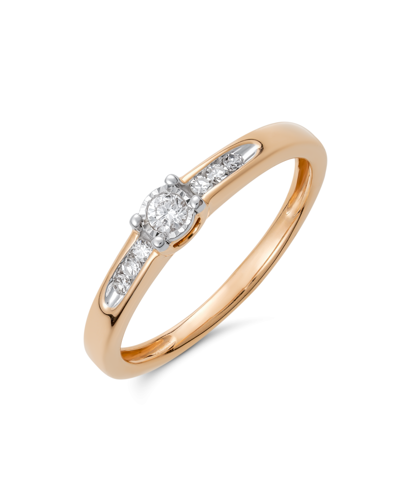 Zelta gredzens ar dimantiem