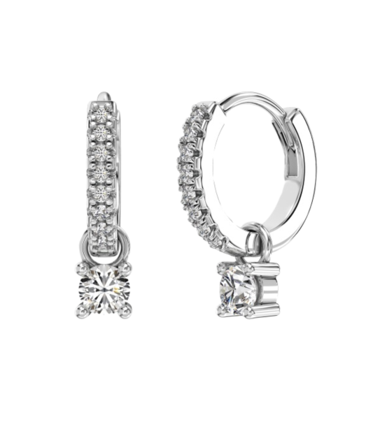 Sudraba auskari ar cirkonijiem