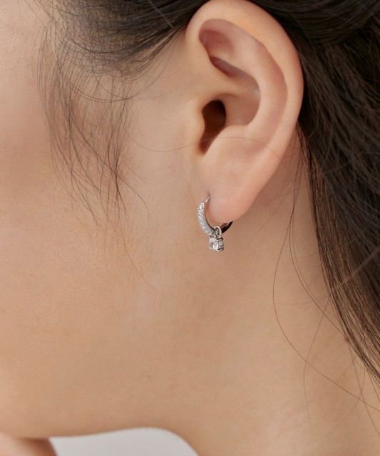 Sudraba auskari ar cirkonijiem