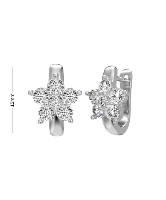 Sudraba auskari ar cirkonijiem