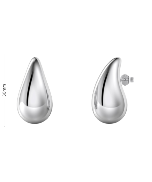 Серьги из серебра 30mm