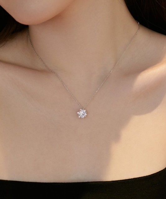 Sudraba ķēdīte ar cirkonija piekariņu