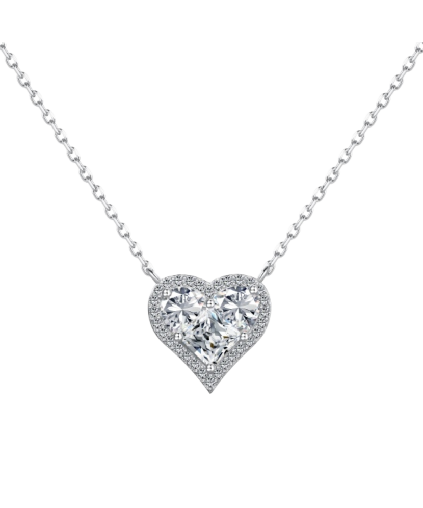 Sudraba ķēdīte ar cirkonija piekariņu "Sirsniņa"