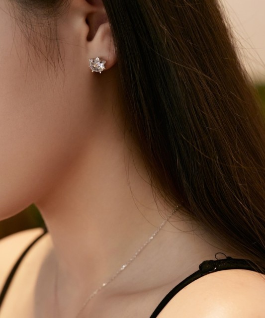 Sudraba auskari ar cirkonijiem