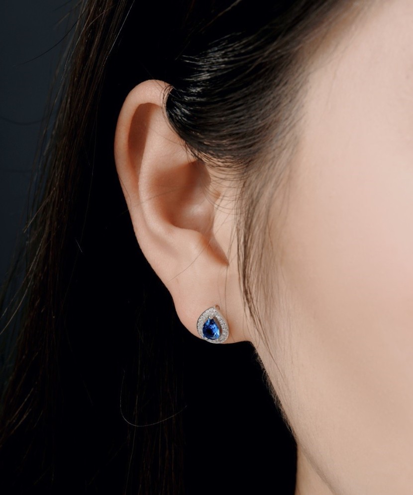 Sudraba auskari ar cirkonijiem