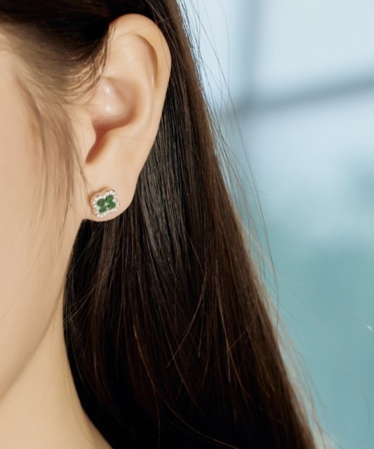 Sudraba auskari ar cirkonijiem